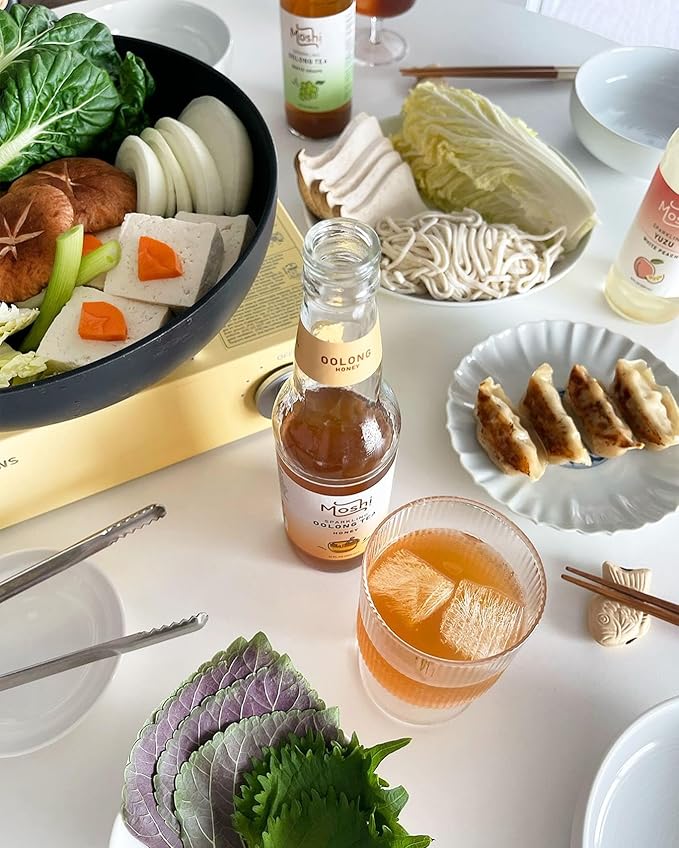 Moshi Sparkling Drinks - Honey Oolong Tea (12 Bottles)
