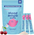 JoySpring Saffron for Kids – Mood Magic Pixie Sticks with Magnesium Citrate &amp Vitamin D3 – Herbal Saffron Extract Drink Mix Sugar Free Cherry Lime Powder | 4+ Years | 25 Servings