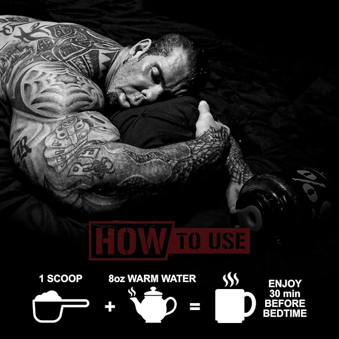 5% Nutrition Rich Piana Knocked Out Natural Sleep Aid | Post-Workout Recovery &amp Deep Sleep Supplement | GABA Melatonin Chamomile Tyrosine 5-HTP &amp More | 7.3 oz 30 Servings (Apple Cider)