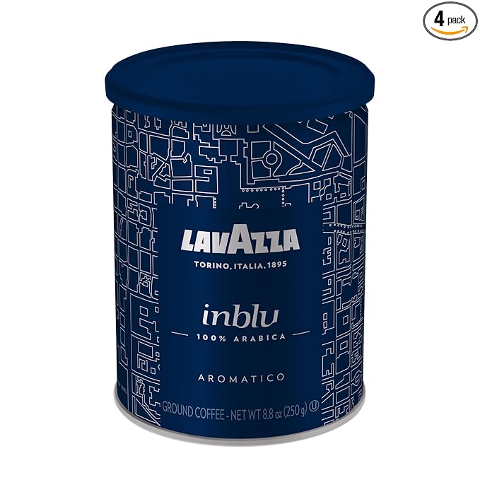 Lavazza in Blu Espresso Ground Coffee Blend Medium Espresso Roast 8.8 Oz (Pack of 4)