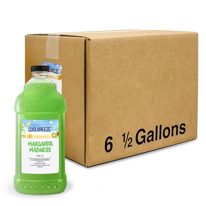 Coolbreeze Margarita Frozen Drink Machine Mix - One Case 6 1/2 Gallon Bottles