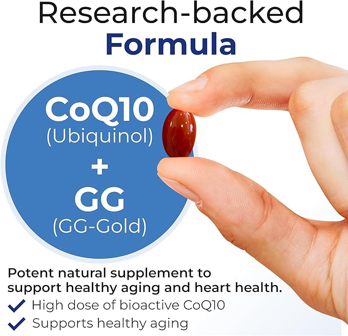 Xtendlife Xtend-Quinol CoQ10 Ubiquinol Supplement for Heart Health Cellular Energy and Healthy Aging - with 100mg Ubiquinol and 50mg GG (Geranylgeraniol)-4 Month Supply (Pack of 2)