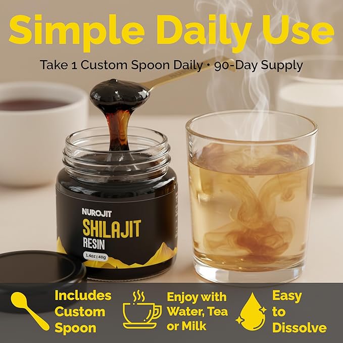 Pure Shilajit Resin Pure Himalayan Shilajit for Men and Women with 78%+ Fulvic Acid Mineral Complex 3rd Party Lab Tested Natural Organic Resin Vegan Gluten Free Daily Supplement 40g