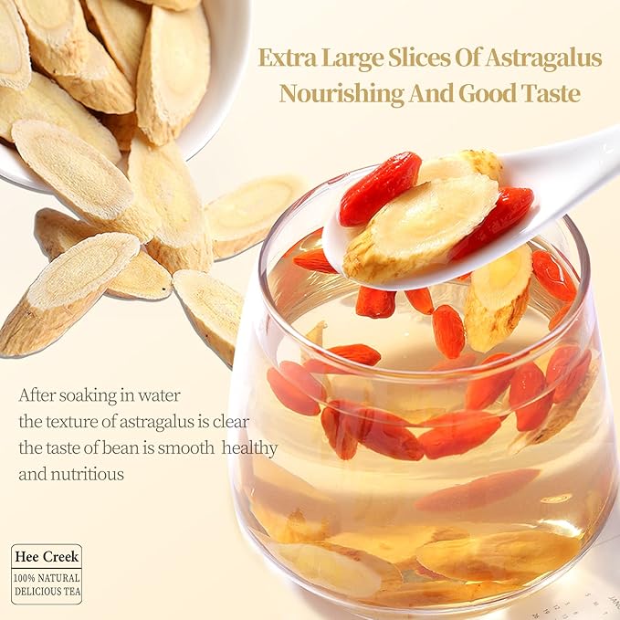 Astragalus Root Sliced Huang Qi 7oz/200g Top Grade Large Astragalus Root Slices Herb Raw Chinese Herbal Tea Sulfur Free No Additives 黄芪 黄芪片