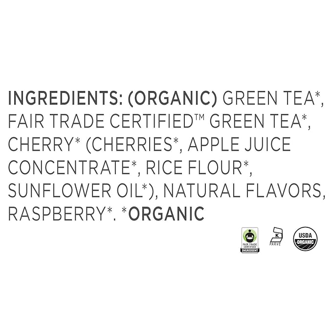 Tea Forte Cherry Marzipan Premium Loose Leaf Caffeinated Green Tea Blend Canister Makes 35-50 Cups
