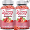 2 Pack Collagen - Hydrolyzed Collagen Peptides with Biotin Collagen for Supports Healthy Skin Strong Nails &amp Thick Hair - Non-GMO &amp Gluten Free Complex Supplement - 120 Vegan