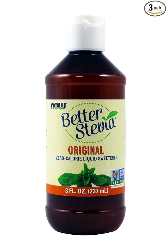 Now Foods BetterStevia Original Liquid Extract - 8 fl. oz. 3 Pack
