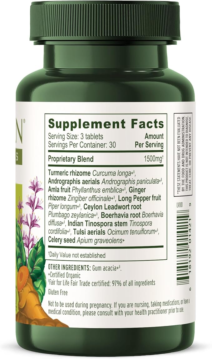 Banyan Botanicals Organic Pollen Protect–Clinically Tested Respiratory Support Supplement–Supports a Healthy Response to Seasonal Irritants–Non-Drowsy Sinus &amp Breathing Support-90 Tablets-USDA Org