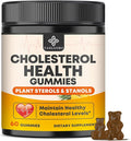 Cholesterol Supplements with 1200mg Plant Sterols &amp Stanols Guggul Bergamot Red Yeast Rice Cholesterol Complex Gummies Support Healthy Cholesterol Levels Pineapple Flavor 60 Counts