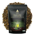 Komar Organics Loose Leaf Green Tea – 16Oz USDA Organic for Energy Boost Antioxidants – Certified Kosher Delicate Flavor Assam Tea Organic Tea Leaves Ideal for Morning Afternoon