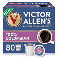 Victor Allen's Coffee Decaf 100% Colombian Medium Roast 80 Count Single Serve Coffee Pods for Keurig K-Cup Brewers