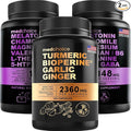 MEDCHOICE Turmeric &amp Ginger (120ct) and Sleep Melatonin (180ct) Supplement Bundle - Wellness Duo for Joint Digestion Sleep &amp Immune Support - Vegan Non-GMO Gluten-Free