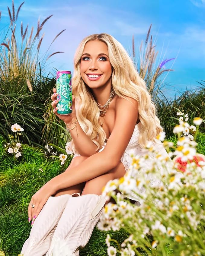 Alani Watermelon Wave Energy Drinks sugar free low calorie energy drinks 12 Fl Oz Cans (Pack of 12)