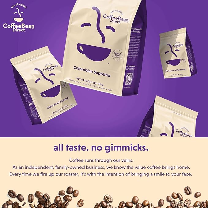 Coffee Bean Direct Decaf French Vanilla Flavored Whole Bean Coffee 5 Pound Bag (Pack of 1)