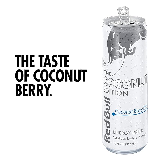 Red Bull Energy Drink Coconut Berry (24 Count) + Red Bull Energy Drink (24 Cans x 6 Packs)