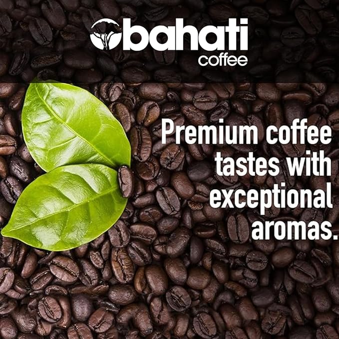 Kenya AA Grade Roasted Arabica Coffee Beans from Kenyan Highlands - 100% Pure Coffee Beans - Dark Roast Whole Beans 340 g