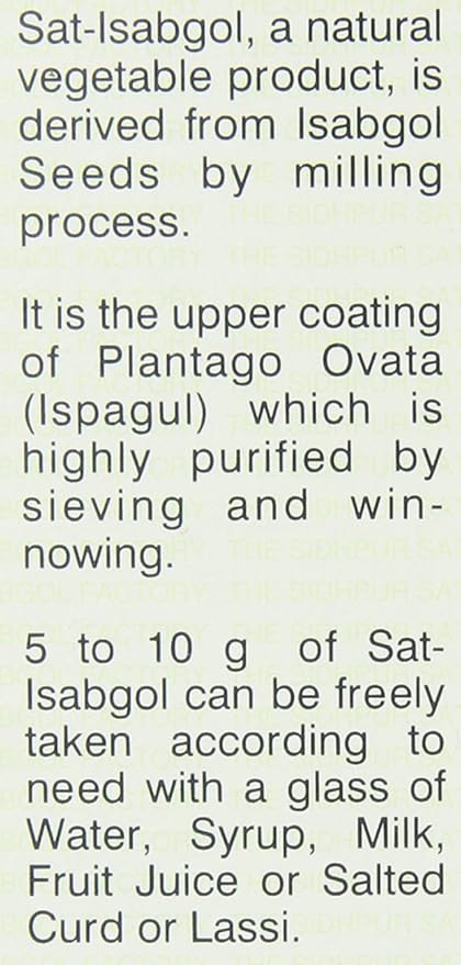 Telephone Sat-isabgol (psyllium Husk) 200-Gram Boxes (Pack of 5)