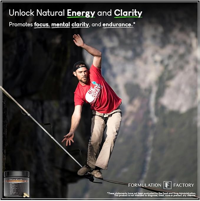 Formulation Factory Mushroom Supplement - Shroom Vroom 10-in-1 Mushroom Complex with Lion's Mane Cordyceps &amp Turkey Tail - Brain Focus &amp Energy Capsules - 120 Capsules 2 Month Supply
