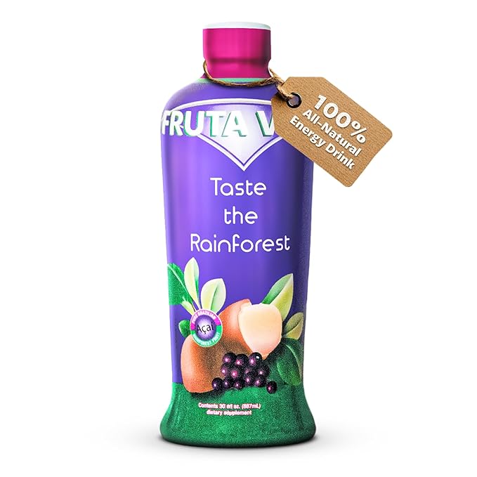 Fruta Vida – 1-30 oz Bottle – Açai – Yerba Mate – Cupuaçu Juice – by Pro Image International