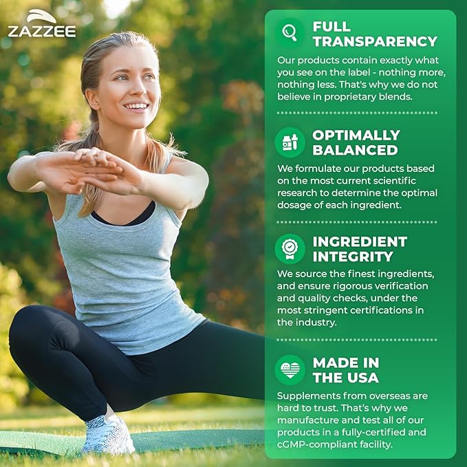 Zazzee High Strength Grape Seed 50:1 Extract 180 Vegan Capsules 95% Polyphenols 400 mg per Capsule 6 Month Supply Antioxidant Circulation &amp Blood Flow Support Non-GMO Made in the USA
