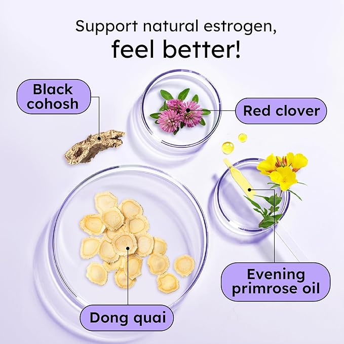 Proov - Boost Supplement for Women - Promotes Estrogen Production - Fertility &amp Menopausal Support for Women - Hormonal Balance - Evening Primrose Oil Red Clover Dong Quai Black Cohosh - 30 Caps