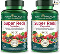 Purity Products Super Reds Capsules Formula (20+ Organic Super Fruits and Berries) Certified Organic Phytonutrients - 90 Capsules (Pack of 2)