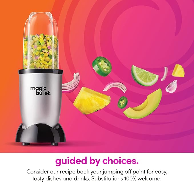 Magic Bullet Blender Small Silver 11 Piece Set