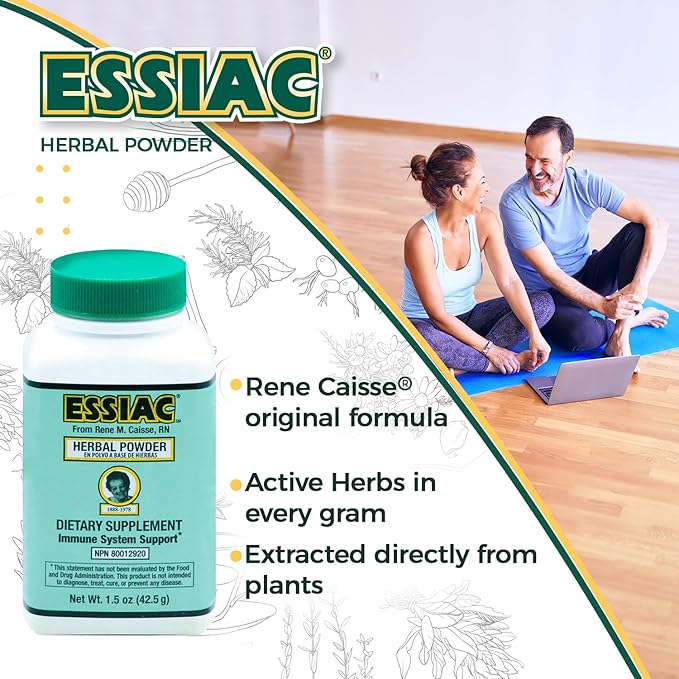 Essiac GENUINE Tea Powder ESSIAC ORIGINAL Tea Powder – 1.5 oz Bottle | Powerful Antioxidant Blend to Help Promote Overall Health &amp Well-being | Original Formula from 1922 (1 pack)