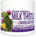 Avian Milk Thistle + Dandelion Root Dietary Supplement for Parrots All-Natural Liver Formula (120 Servings)