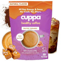 Cuppa Salted Caramel Mushroom Coffee with Adaptogens &amp Superfoods - Lion’s Mane Ashwagandha &amp Cordyceps. Adaptogens + MCT to support natural energy mental focus &amp gut health (30 Servings