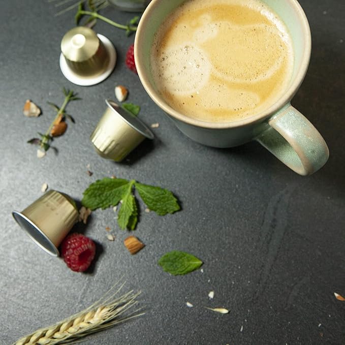 ‘San Marino’ Organic Italian Lungo for Nespresso | 100 Organic Aluminum Capsules | Eco-Friendly Medium Roast | 100% Nespresso Compatible Pods | Fairtrade