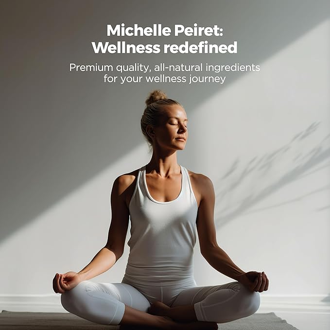 Michelle Peiret Adaptogen Ceremonial Grade Matcha Tea with Ashwagandha &amp Ginger Root Perfect Coffee Substitute Premium Blend 15 Servings