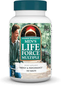Source Naturals Men's Life Force Multiple Daily Multivitamin &amp Immune Health Supplement - 13 Essential Vitamins Nutrients &amp Minerals - 180 Tablets