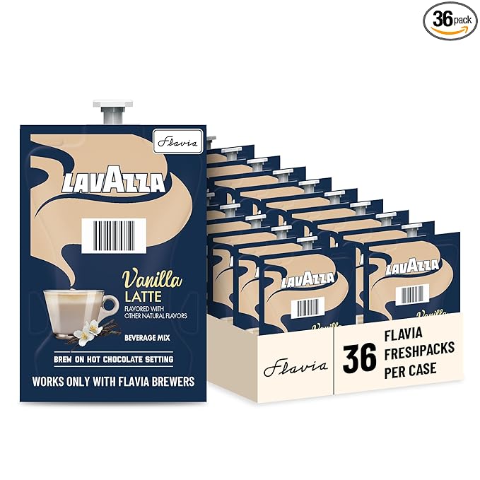 Flavia Lavazza Vanilla Latte Freshpacks works only with Flavia Brewers (Case of 36)