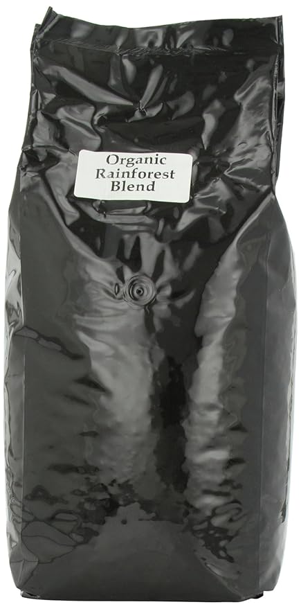 First Colony Organic Whole Bean Coffee Rainforest Blend 5-Pound