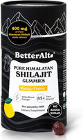 Better Alt Pure Himalayan Shilajit Gummies with Shilajit |High Potency Gold Grade| 60 Gummies for Energy Boost &amp Immune Support 75 Percent + Fulvic Acid| Travel Friendly Mango Flavor