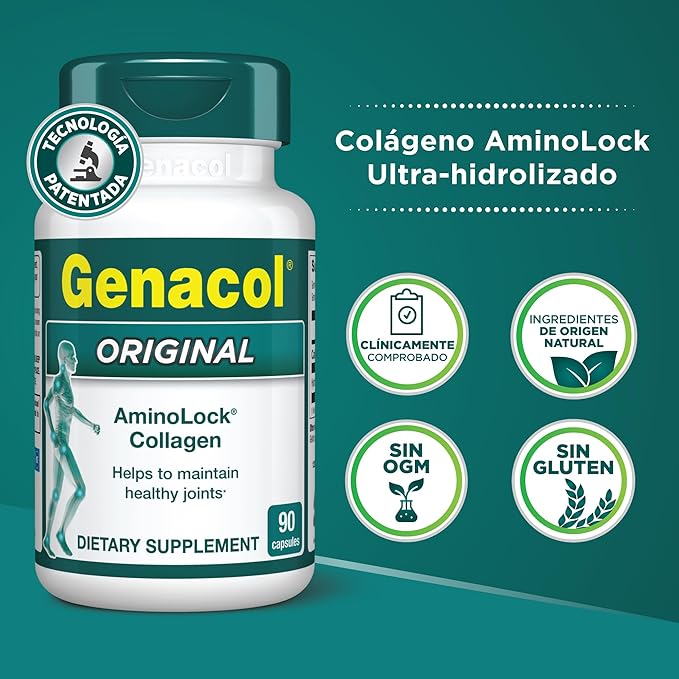 Genacol Original – Collagen Supplement with Ultra-Hydrolyzed Collagen Peptides Maintains Joint Health for Joints &amp Knees 90 Capsules (30-Day Supply)