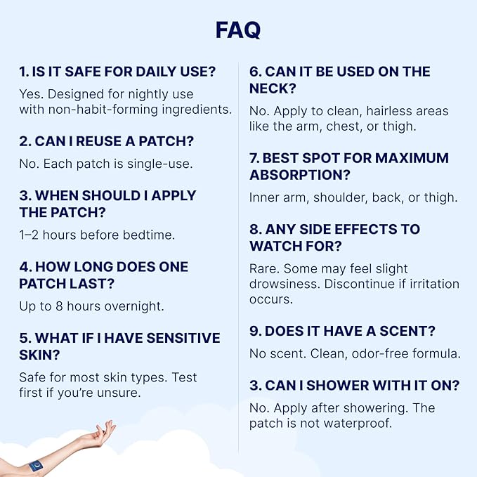 Wellamoon Original Sleep Patches for Adults Extra Strength | Easy-to-Apply Sleep Patch with Melatonin &amp Valerian | Relax &amp Wake Up Refreshed | Long-Lasting Night Comfort for Men &amp Women |