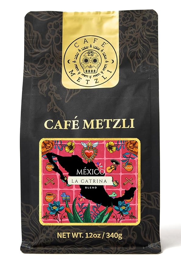 Café Metzli: Mexican Specialty Coffee - La Catrina (Blend) Ground Coffee 12oz