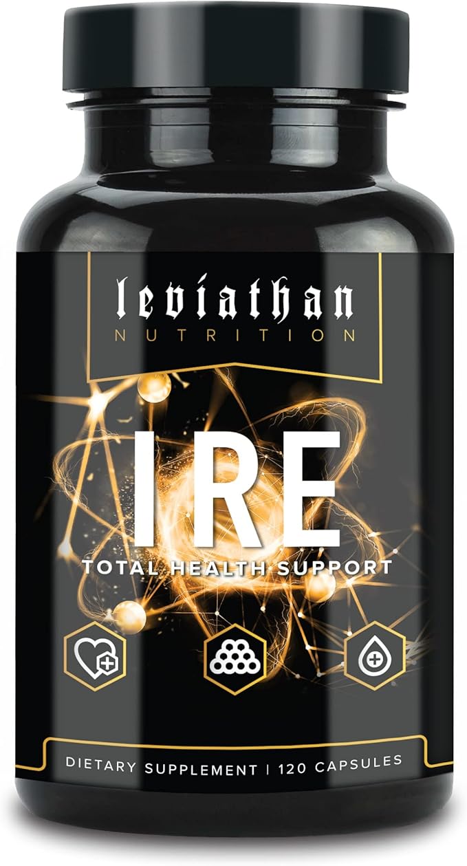 Leviathan IRE Complete Health Support - Overall Health &amp AntiOxidant Support with Longvida® Optimized Turmeric Curcumin Grape Seed Berberine Arjuna and Resveratrol