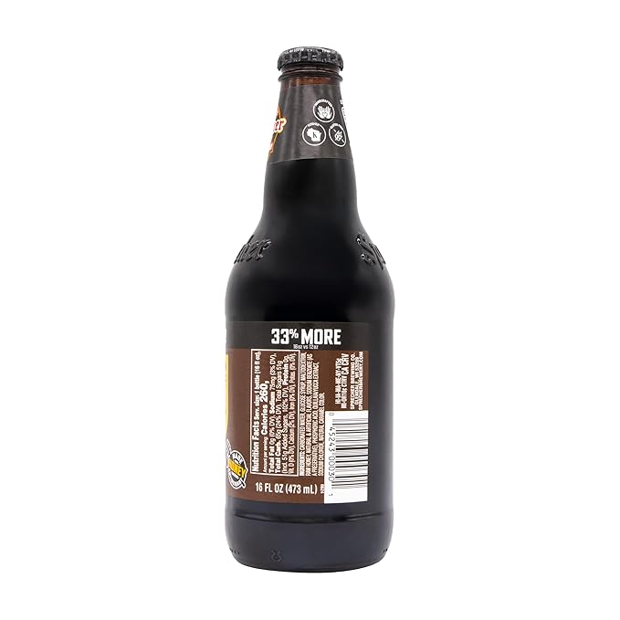 Sprecher Fire Brewed Craft Soda Handcrafted Gourmet Soft Drink with Real Honey 16 fl oz Glass Bottles (12 Pack Multiple Flavors Available) (Root Beer)