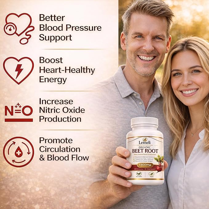 Beetroot Plant-Based Beetroot Ingredient – 60 Vegan Capsules – Non-GMO Gluten Free