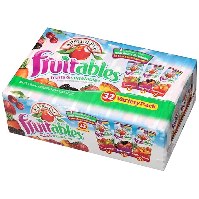 Apple &amp Eve Fruitables Variety Pack 6.75 Fl. Oz. - 32 Count