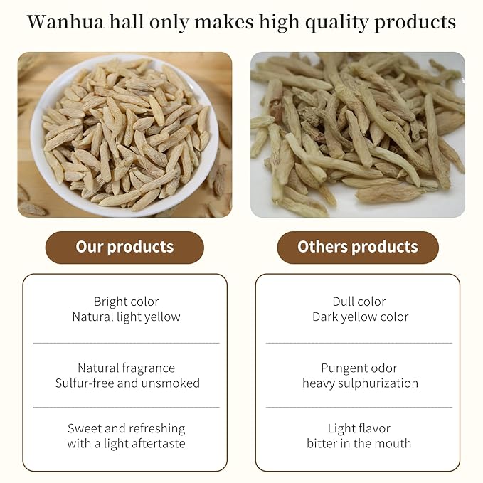 Wanhua Hall Ophiopogon Mai Dong Radix Ophiopogon Japonicas Root Mai Men Dong Nourishing Yin &ampNourishing Lungs 麦冬 麥冬 养阴润肺 祛火 8.11oz/ 230g