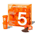 Saturnbird Instant Coffee Pods Dark Roast 100% Arabica Freeze-dried Coffee without Machine Brew with Hot/Cold Water or Milk 24 Count (NO.5)