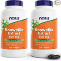 Now Boswellia Extract 500 mg 200 Softgels (Pack of 2) - Standardized Extract Supplement