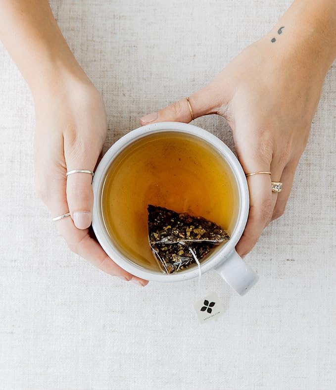 Art of Tea | Assorted Tea Sampler | 12 Count Sampler Box | Breakfast Tea Earl Grey Creme Egyptian Chamomile (Non-Caffeinated) French Lemon Ginger (Non-Caffeinated) Green Pomegranate Mint Green T