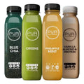 PUR Cold-Pressed Juice – Mini Harmony 7 Day Cleanse – Greens Blue Chia and Pineapple Mint Juices plus Vanilla Almond Nut Mylk with Plant-Based Protein – Non-GMO Pressed at Source – 28 Bottles