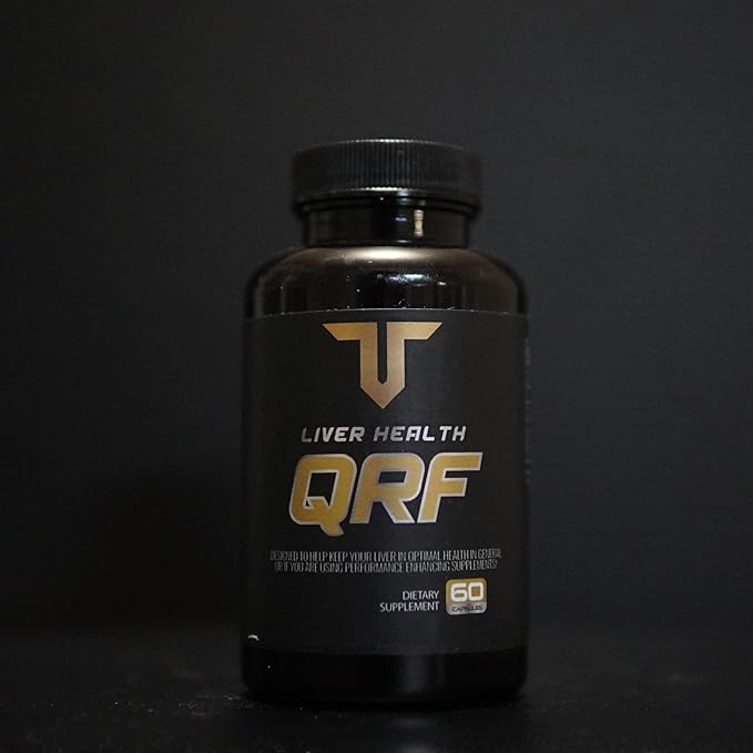 Troponin Nutrition QRF Liver Support Supplement - NAC 600mg TUDCA &amp Milk Thistle Extract - Liver Cleanse Detox &amp Repair Bile Flow Glutathione Booster - 60 Capsules