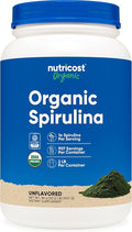 Nutricost Organic Spirulina Powder 2 LB - Pure Certified Organic Spirulina
